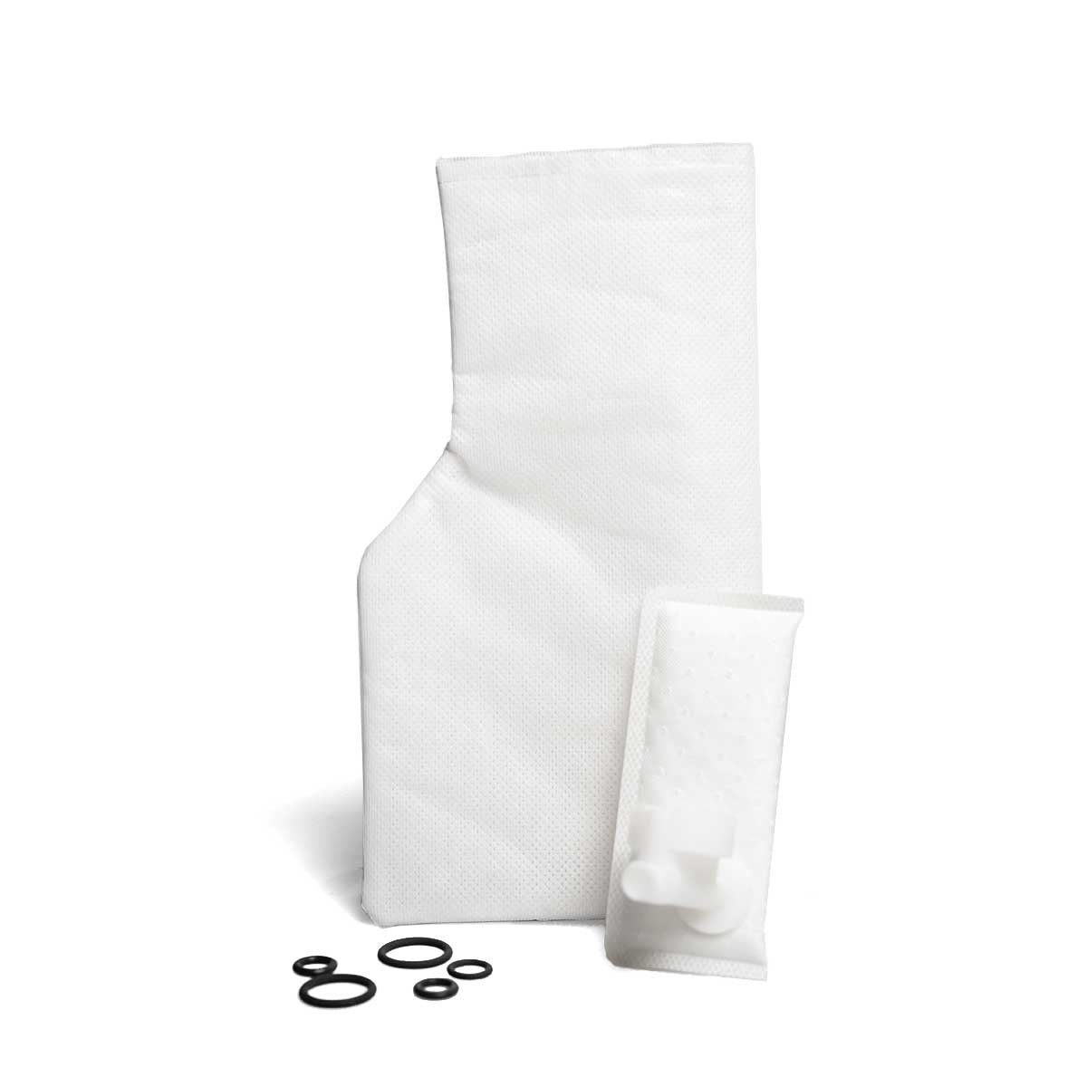 Protettore Pompa MFPP-007 — Dettaglio tecnico filtro TNT poliestere | PurMotors