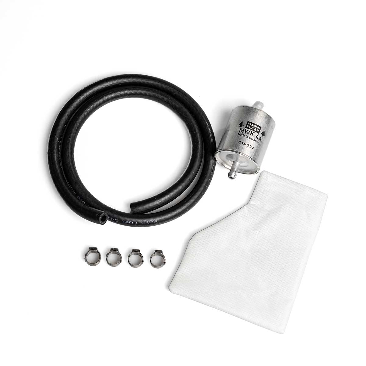 Protettore Pompa MFPP-001 — Dettaglio tecnico filtro TNT poliestere | PurMotors